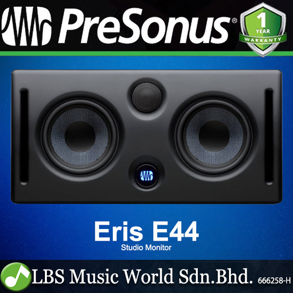 PreSonus Eris E44 Dual 4.5" Professional Powered Studio Monitor Speaker Cabinet Pair (E 44)