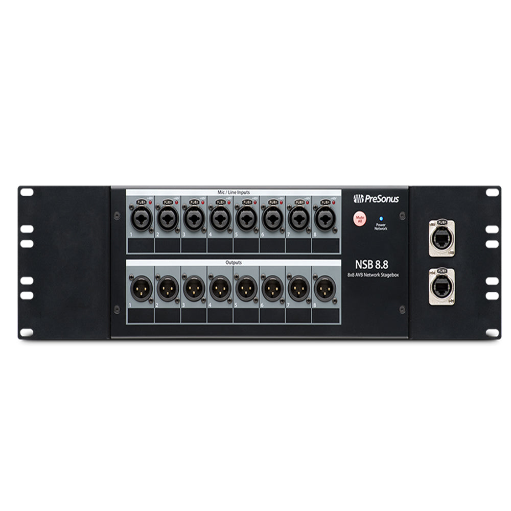 PreSonus NSB8.8 AVB Networked Stage Box 8x8 AVB-Networked Digital Stage Box (NSB 8.8)