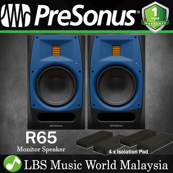 PreSonus R65 6.5" AMT Professional Powered Studio Monitor Speaker Cabinet Pair (R 65)