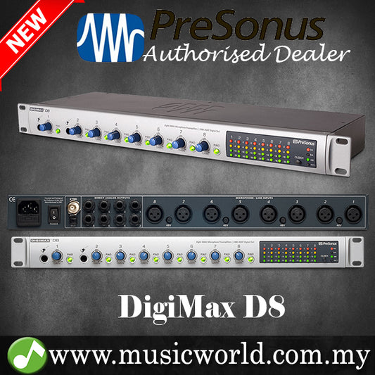 PreSonus DigiMAX D8 8-channel Microphone Preamp with Lightpipe