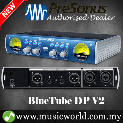 PreSonus BlueTube DP V2 2-channel Microphone and Instrument Preamplifier (Blue Tube / DPV2 / DP-V2)