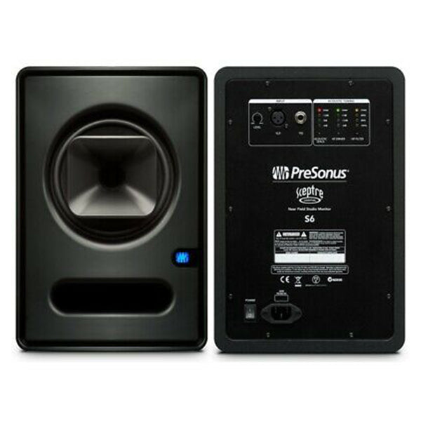 PreSonus Sceptre S6 6" Professional Powered Studio Monitor Speaker Cabinet with Coaxial Alignment and DSP Processing (S 6)