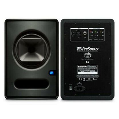 PreSonus Sceptre S6 6" Professional Powered Studio Monitor Speaker Cabinet with Coaxial Alignment and DSP Processing (S 6)