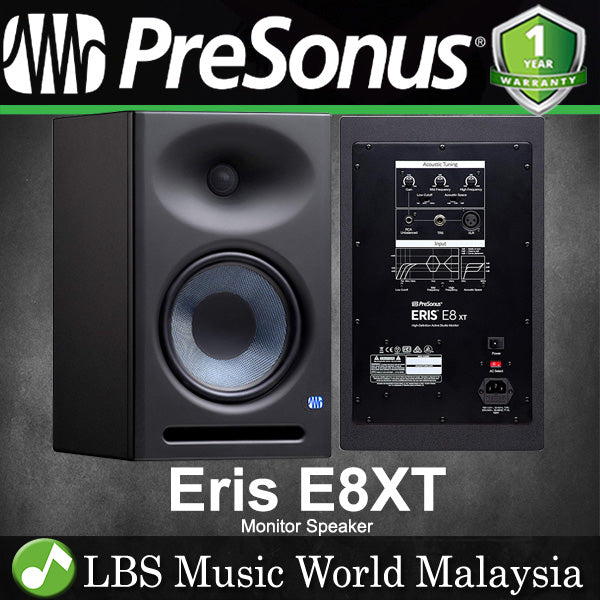 PreSonus Eris E8 XT 8" Powered Studio Monitor Speaker Professional Recording (E8XT)