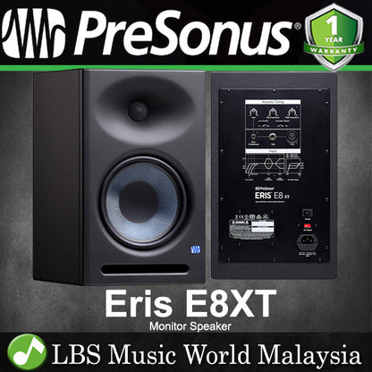 PreSonus Eris E8 XT 8" Powered Studio Monitor Speaker Professional Recording (E8XT)