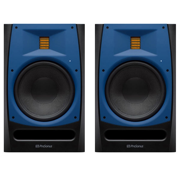 PreSonus R80 8" Professional Powered AMT Studio Monitor Speaker Cabinet Pair with Ribbon Tweeter (R 80)