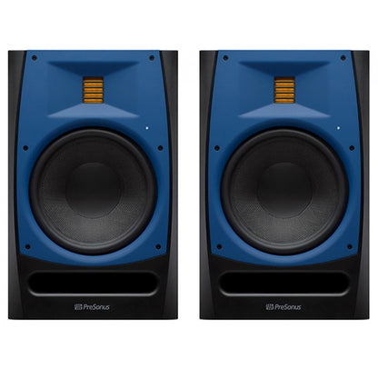 PreSonus R80 8" Professional Powered AMT Studio Monitor Speaker Cabinet Pair with Ribbon Tweeter (R 80)