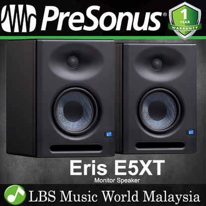 Presonus Eris E5 XT 5 Inch Powered Studio Monitor Speaker Professional Recording Pair (E5XT)