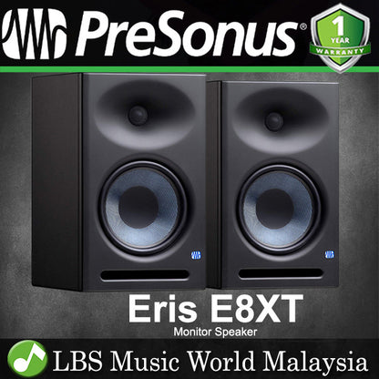 PreSonus Eris E8 XT 8" Powered Studio Monitor Speaker Professional Recording (E8XT)