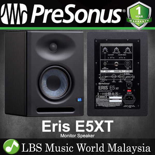 Presonus Eris E5 XT 5 Inch Powered Studio Monitor Speaker Professional Recording Pair (E5XT)