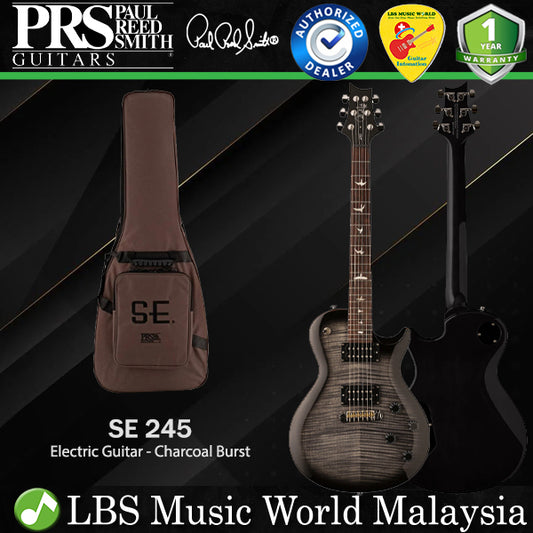 PRS SE 245 Mahogany Solidbody Electric Guitar HH Pickups With Bag - Charcoal Burst (SE245)