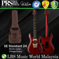 PRS SE Standard 24 Electric Guitar Rosewood Fretboard and HH Pickup with Bag - Vintage Cherry