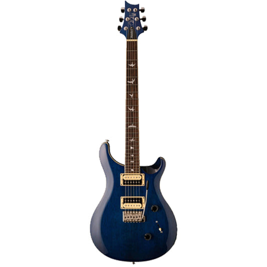 PRS SE Standard 24 Electric Guitar HH Pickups with Tremolo and Bag - Translucent Blue