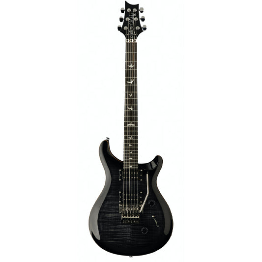PRS SE Custom 24 Floyd Solid Body Electric Guitar Ebony Fretboard with HH Pickup and Tremolo - Charcoal Burst