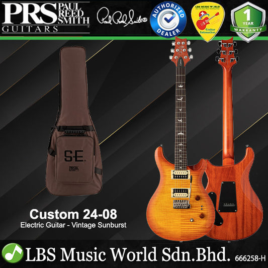 PRS Custom 24-08 Solid Body Electric Guitar Rosewood Fingerboard with HH Pickup and Tremolo (Custom 24 08)