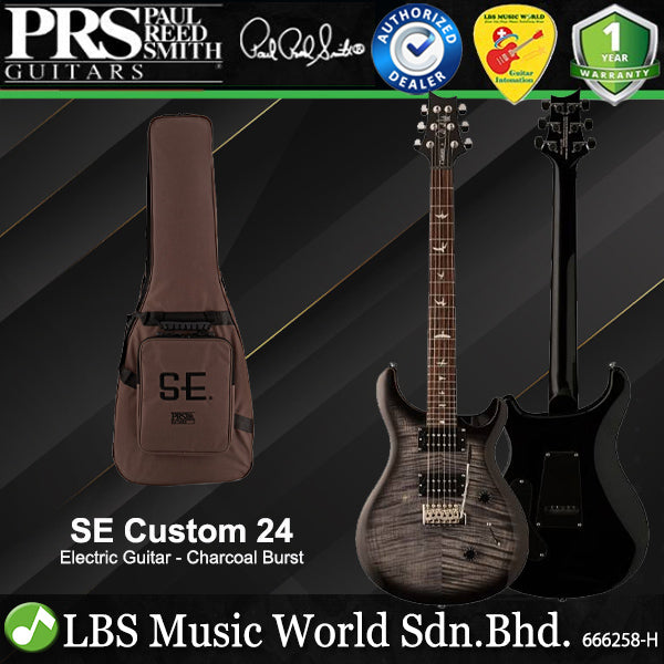 PRS SE Custom 24 Double Cutaway Electric Guitar Rosewood Fretboard with HH Pickup and Tremolo