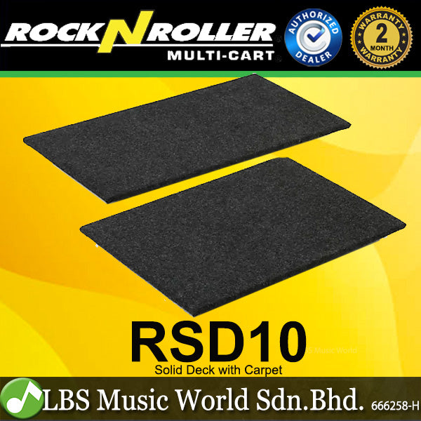 Rock N Roller RSD10 Solid Deck with Carpeting for Cart Models R8, R10, R11G, and R12