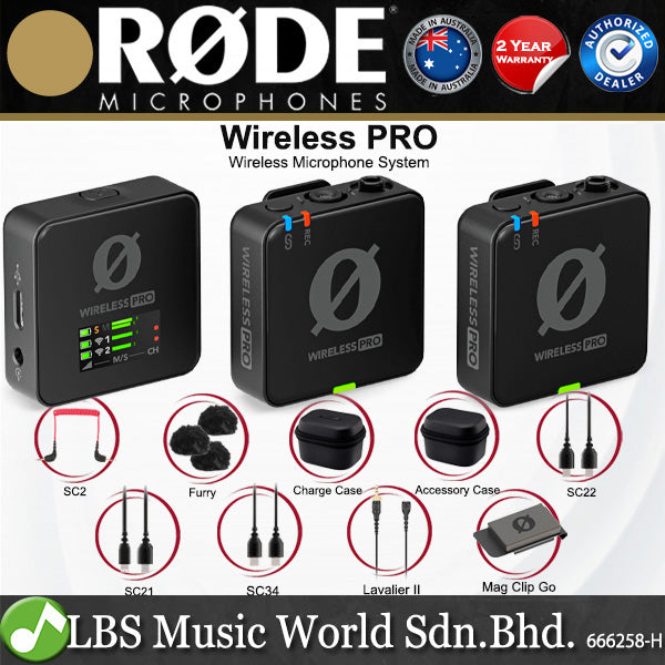 Rode Wireless Pro Dual Channel Compact Wireless Microphone System