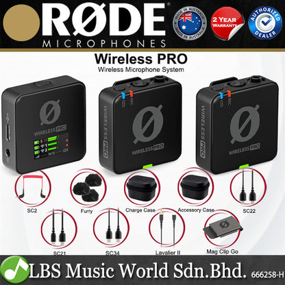 Rode Wireless Pro Dual Channel Compact Wireless Microphone System