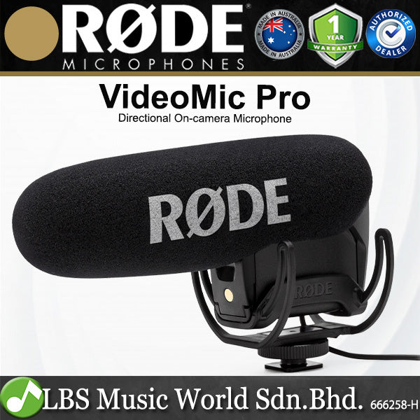 Rode VideoMic Pro Directional On Camera Shotgun Microphone Condenser Mic (Video Mic)