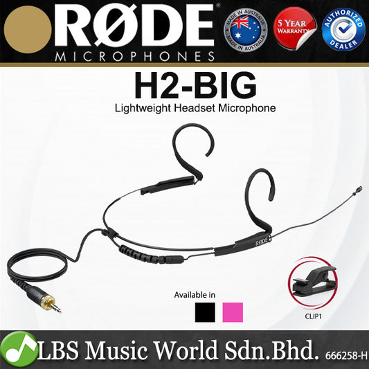 Rode HS2 Ergonomic Lightweight Headset Microphone for Wireless Systems Mic