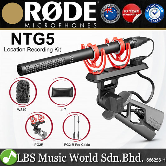 Rode NTG5 Ultra Lightweight Recoding Kit Mic Supercardioid Condenser Microphone (NTG 5)