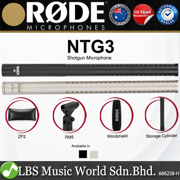 Rode NTG3 Broadcast Shotgun Mic Supercardioid  Condenser Microphone (NTG 3)