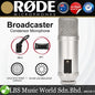 Rode Broadcaster Large Diaphragm Condenser Microphone with Internal Mic Pop Filter