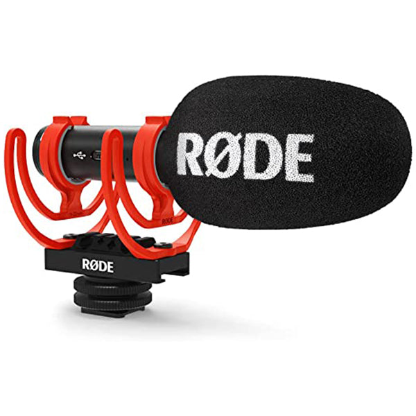 Rode VideoMic GO II Lightweight Directional Mic 3.5mm or USB Shotgun Microphone (Video Mic Version 2)
