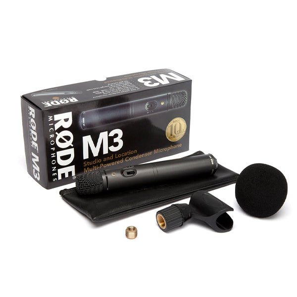 Rode M3 Small Diaphragm Permanently Polarised Mic Cardioid Condenser Microphone with Pad (M 3)