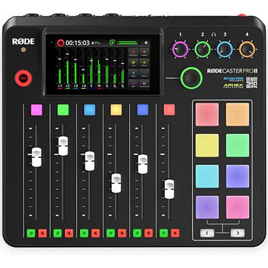 Rode RODECaster Pro II Integrated Audio Production Studio With Mixer Audio interface (RODE Caster)