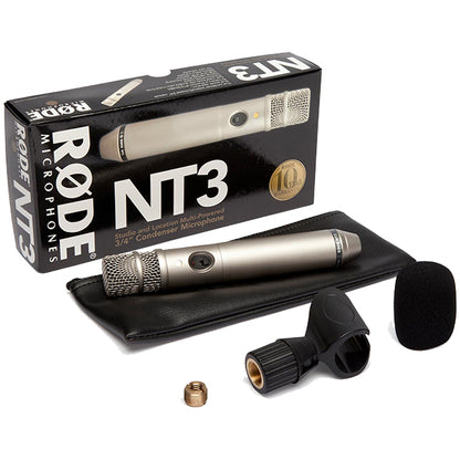Rode NT3 3/4" Medium Diaphragm Mic Cardioid Condenser Microphone (NT 3)