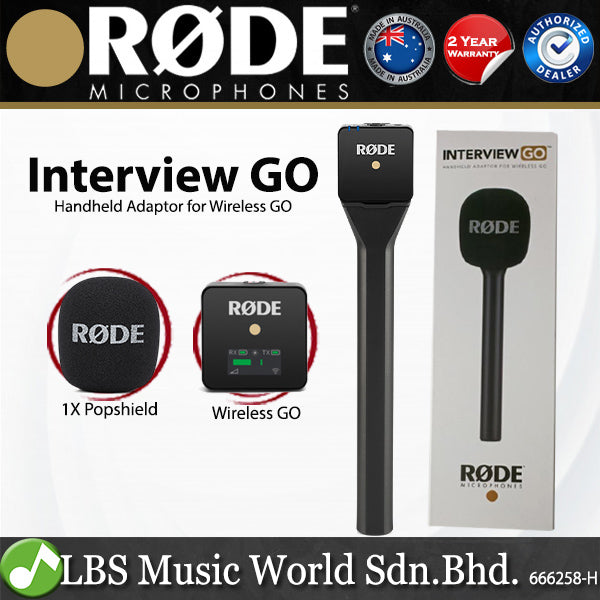Rode Interview GO Handheld Mic Adaptor Holder for Wireless GO Microphone