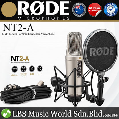 Rode NT2-A Large Diaphragm Condenser Mic Studio Set Recording Microphone (NT2A NT2 A)