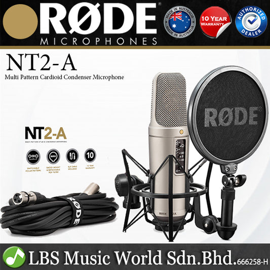 Rode NT2-A Large Diaphragm Condenser Mic Studio Set Recording Microphone (NT2A NT2 A)
