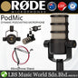 Rode PodMic Cardioid Dynamic Broadcast Microphone with Integrated Pop Shield (Pod Mic)