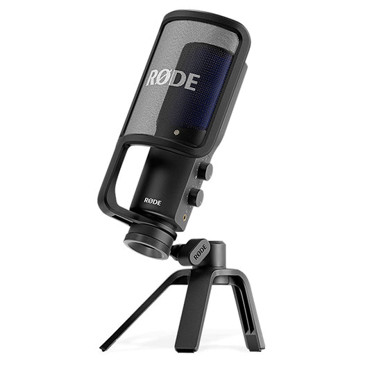 Rode NT-USB+ Professional USB Microphone Studio Cardioid Condenser Mic with Pop Filter and Stand (NT USB NT USB+)