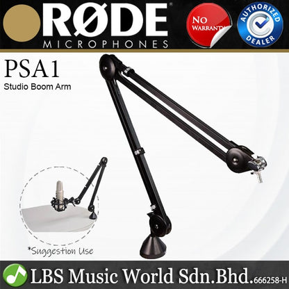 Rode PSA1 Professional Studio Boom  Desk Mounted Broadcast Mic Microphone Arm Black (PSA 1)