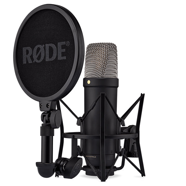 Rode NT1 5th Generation Studio Large Cardioid Condenser Microphone with Pop Filter and Shock Mount (NT-1 NT 1)