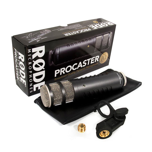 Rode Procaster Broadcast Dynamic Podcast Microphone with XLR Mic Connection