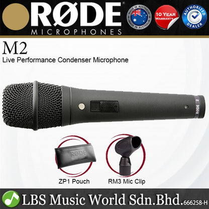 Rode M2 Supercardioid Condenser Mic Handheld Vocal Mic Microphone with Locking (M 2)