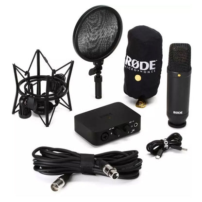 Rode AI-1 Complete Studio Kit USB Audio Interface and NT1 Condenser Microphone Mic (AI1 AI 1)