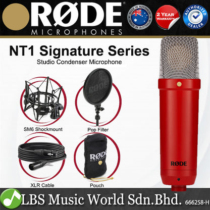 Rode NT1 Signature Series Studio Condenser Microphone with Mic Pop Filter (NT-1)