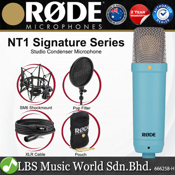 Rode NT1 Signature Series Studio Condenser Microphone with Mic Pop Filter (NT-1)