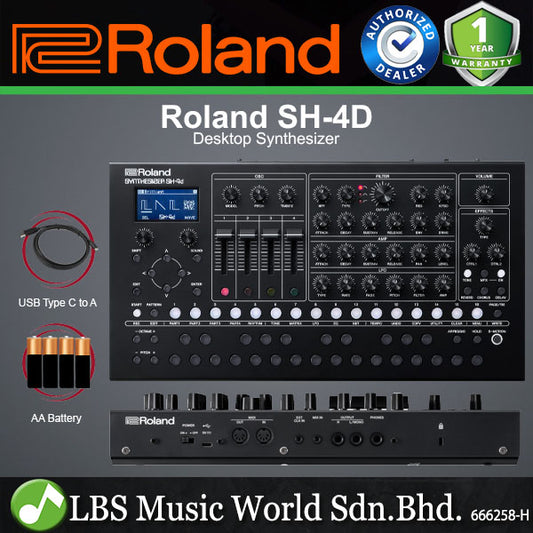 Roland SH-4D Desktop Synthesizer Module With Wavetable Synthesis (SH4D SH 4D)