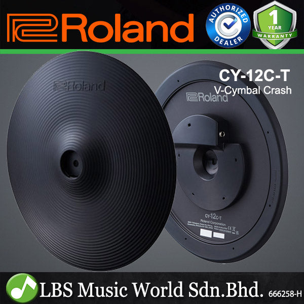 Roland CY-12C-T 12 Inch V-Cymbal Thin Crash Cymbal Controller (CY12CT CY12C T)