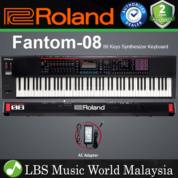 Roland FANTOM-08 88 Keys Music Workstation Synthesizer Keyboard with PHA-4 Weighted Action (Fantom 08)
