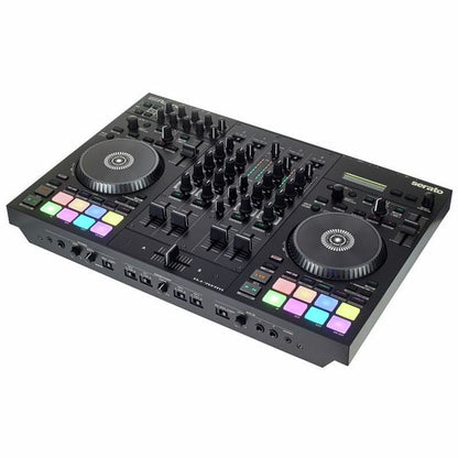 Roland DJ-707M 4 Channel Serato DJ Controller with Turntable, Drum Machhine and Vocal Transformer  (DJ707M DJ 707M)