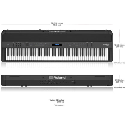 Roland FP-90X 88 Keys Digital Piano Bluetooth Weighted Keyboard Full Package (FP90X FP90 X)