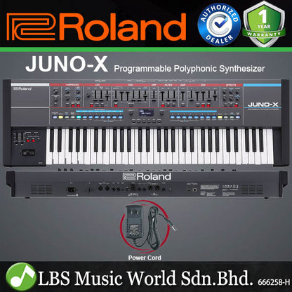 Roland JUNO-X 61 Keys Programmable Polyphonic Synthesizer Keyboard (JUNO X)